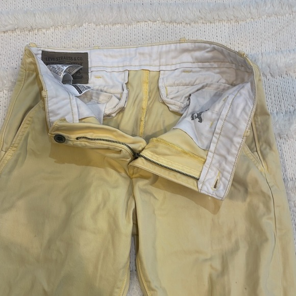Levi Strauss & Co jeans 100% cotton yellow zipper fly pants mens 31x32 - Picture 7 of 11